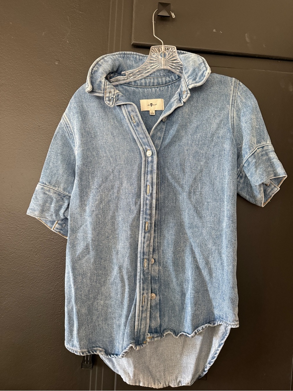 7 for all mankind denim top